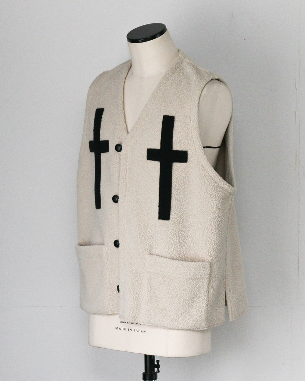 BURLAP OUTFITTER バーラップアウトフィッター PILE CROSS VEST Natural