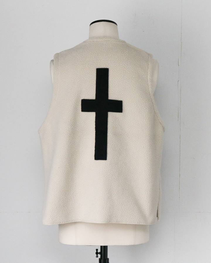 BURLAP OUTFITTER バーラップアウトフィッター PILE CROSS VEST Natural