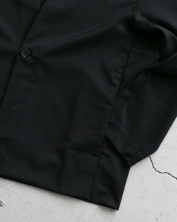 LAMOND ラモンド TWILL TWIST CARDIGAN JACKET Black