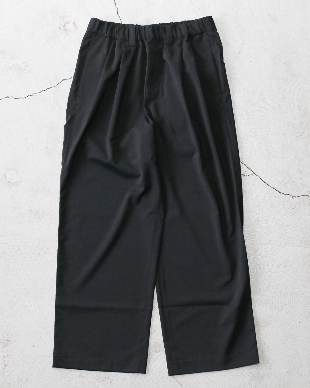 LAMOND ラモンド TWILL TWIST PANTS Black