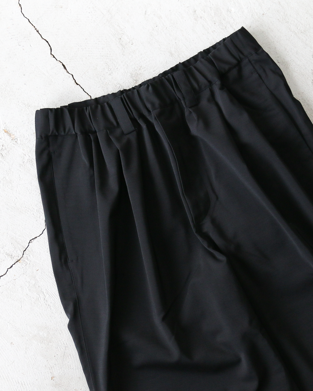 LAMOND ラモンド TWILL TWIST PANTS Black
