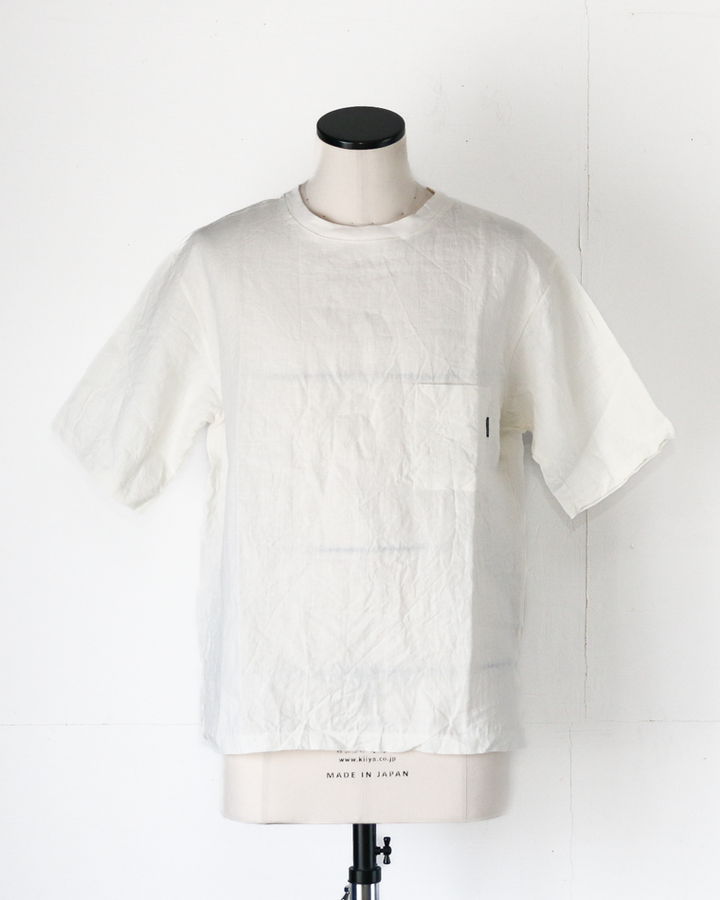 DELICIOUS LINEN Big T WHITE
