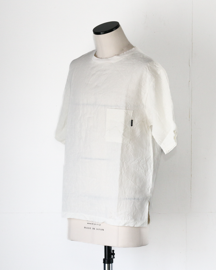 DELICIOUS LINEN Big T WHITE