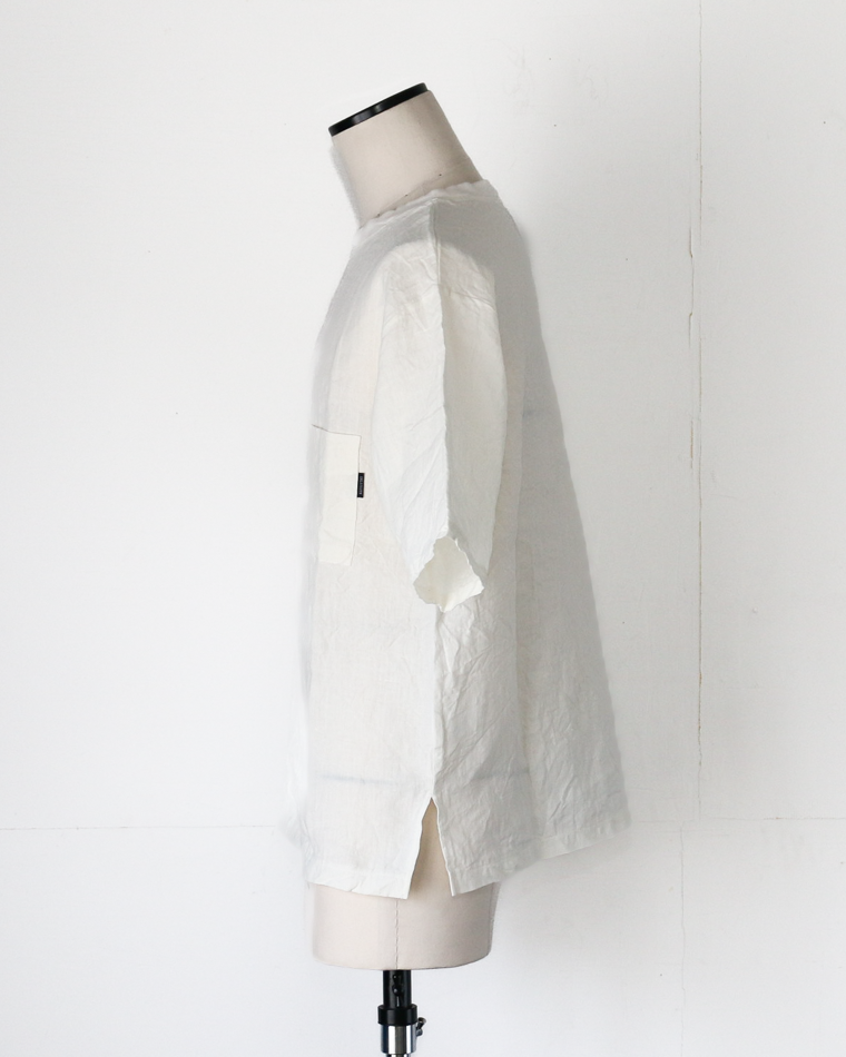 DELICIOUS LINEN Big T WHITE
