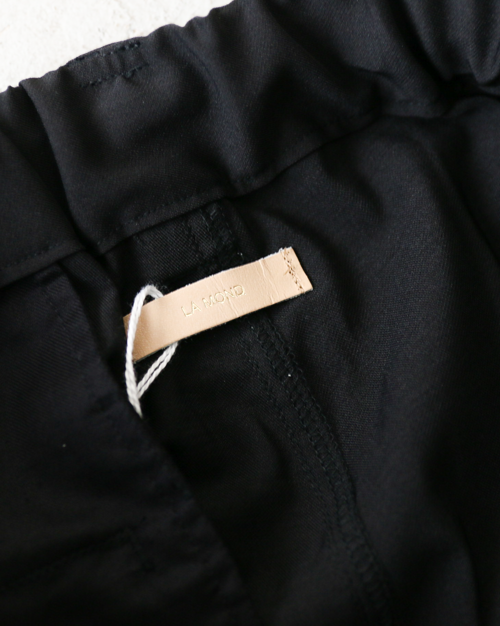 LAMOND ラモンド TWILL TWIST PANTS Black