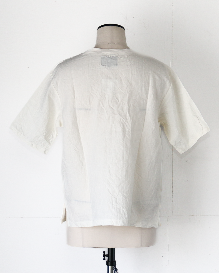 DELICIOUS LINEN Big T WHITE