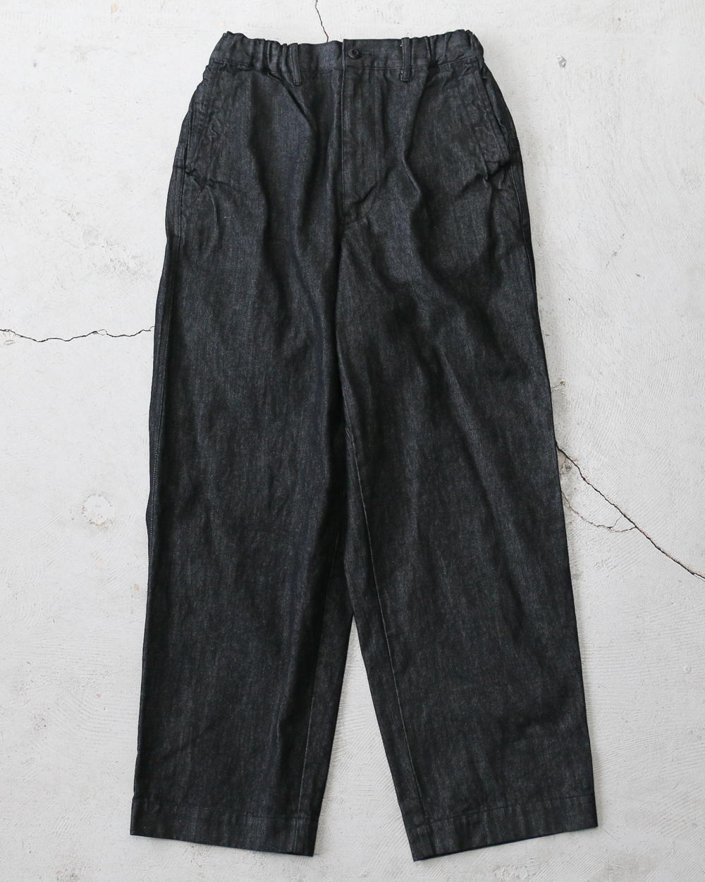 BRENA ブレナ COQ PANTS 10.5oz ORGANIC DENIM Black