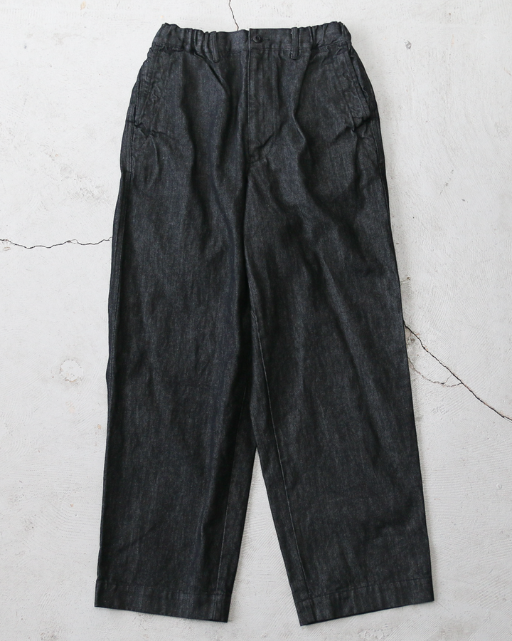 BRENA ブレナ COQ PANTS 10.5oz ORGANIC DENIM Black