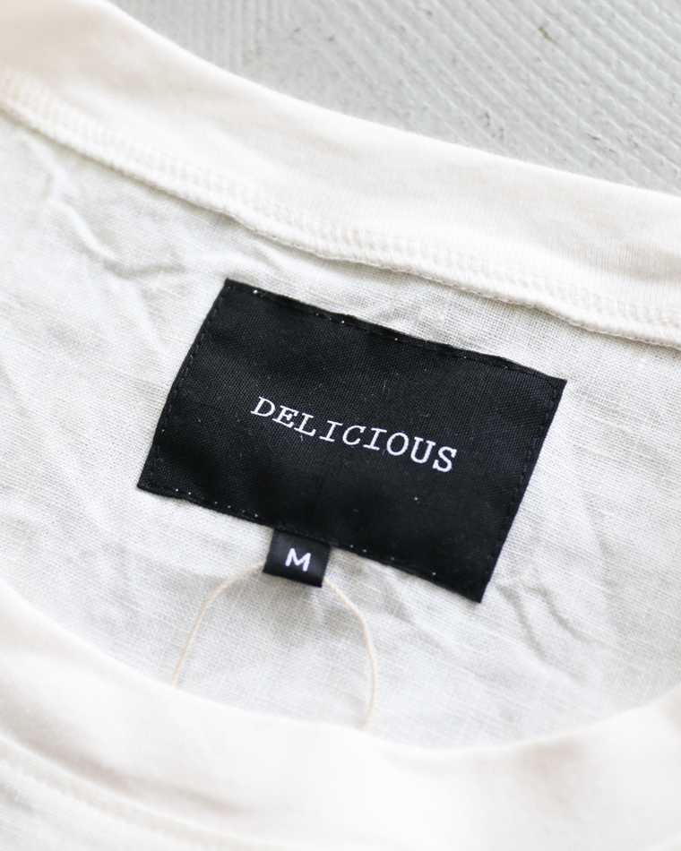 DELICIOUS LINEN Big T WHITE