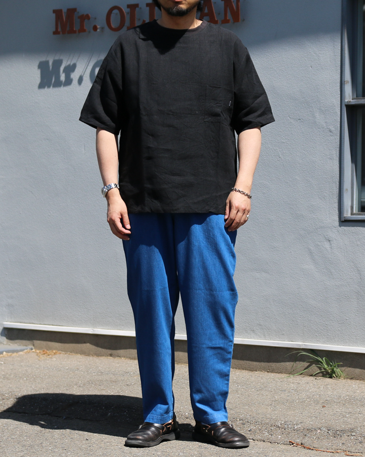 DELICIOUS LINEN Big T BLACK