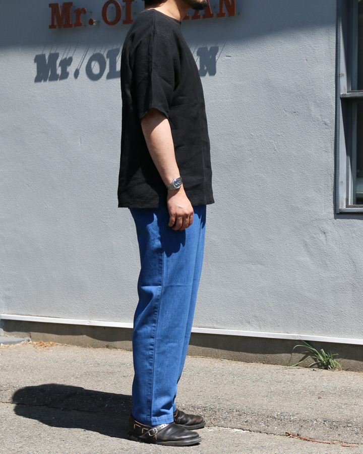 DELICIOUS LINEN Big T BLACK