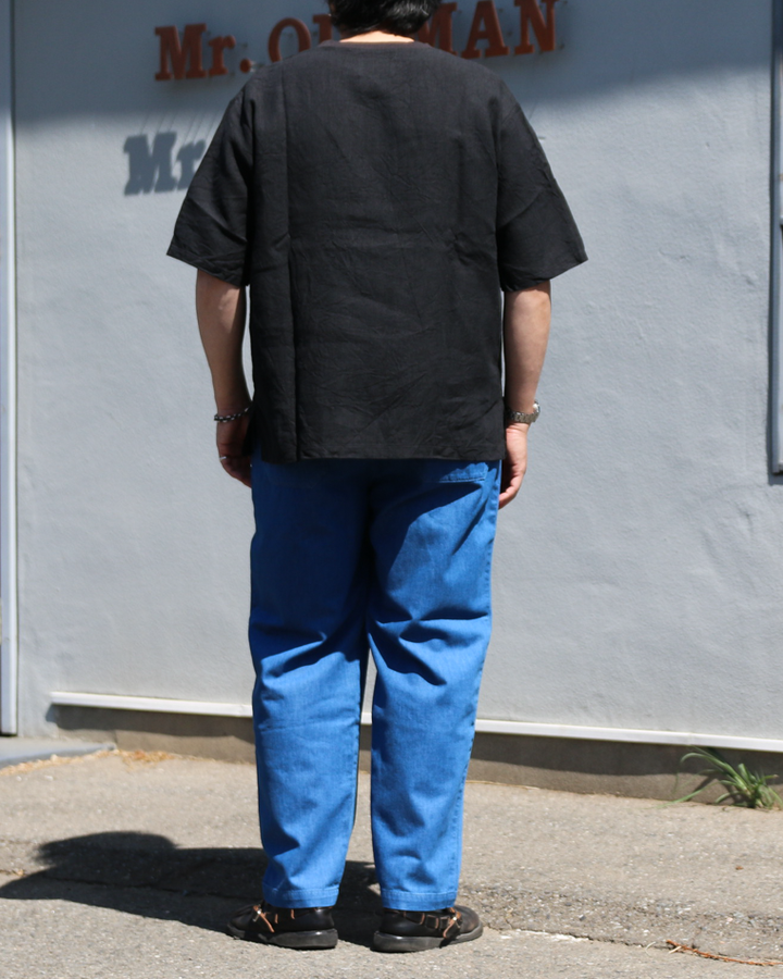 DELICIOUS LINEN Big T BLACK