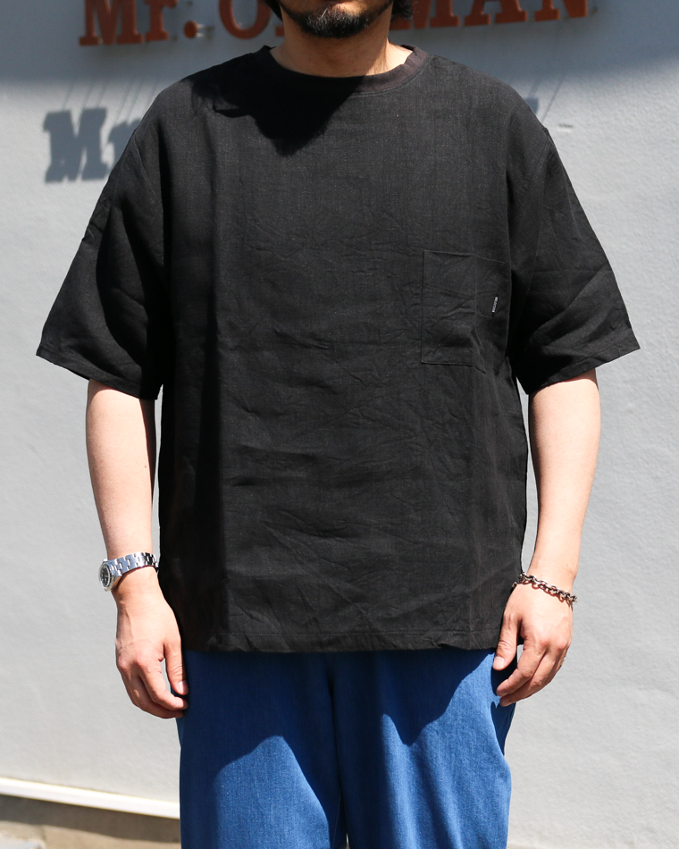 DELICIOUS LINEN Big T BLACK