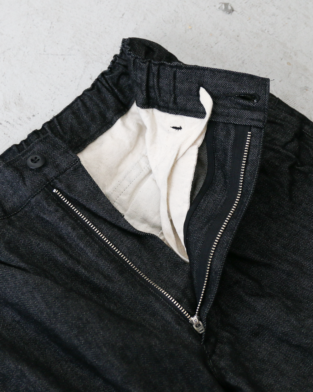 BRENA ブレナ COQ PANTS 10.5oz ORGANIC DENIM Black