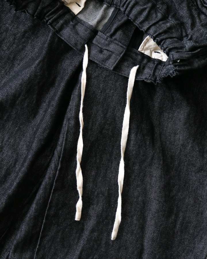 BRENA ブレナ COQ PANTS 10.5oz ORGANIC DENIM Black