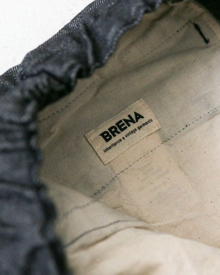 BRENA ブレナ COQ PANTS 10.5oz ORGANIC DENIM Black