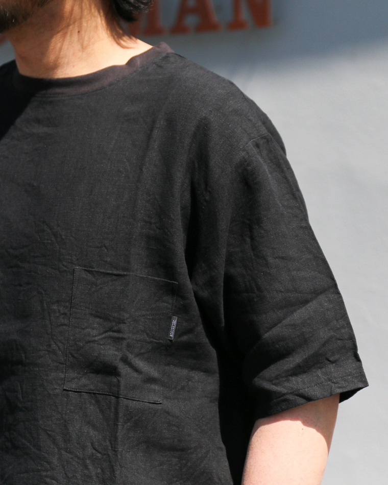 DELICIOUS LINEN Big T BLACK