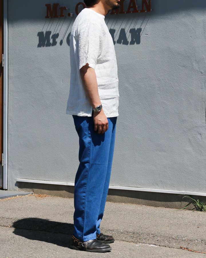 DELICIOUS LINEN Big T WHITE