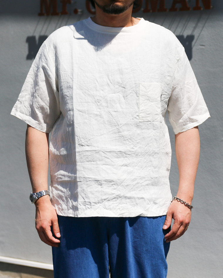 DELICIOUS LINEN Big T WHITE
