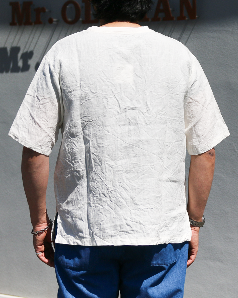 DELICIOUS LINEN Big T WHITE
