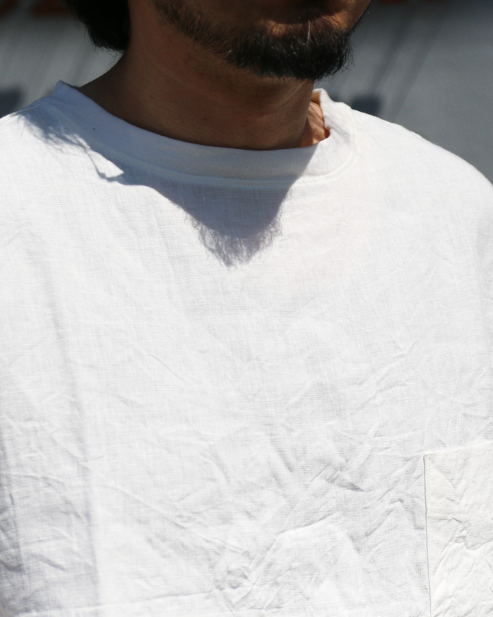 DELICIOUS LINEN Big T WHITE