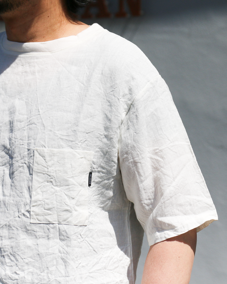 DELICIOUS LINEN Big T WHITE