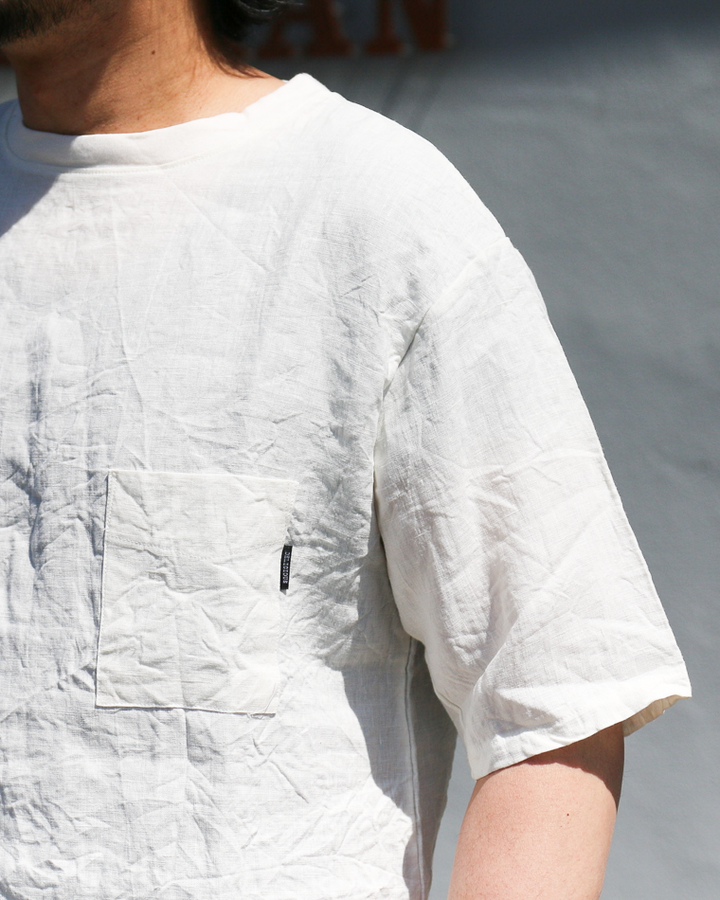 DELICIOUS LINEN Big T WHITE