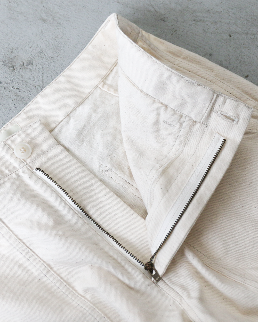 Mr.OLDMAN ミスターオールドマン OLDMAN DENIM FATIGUE PANTS Natural