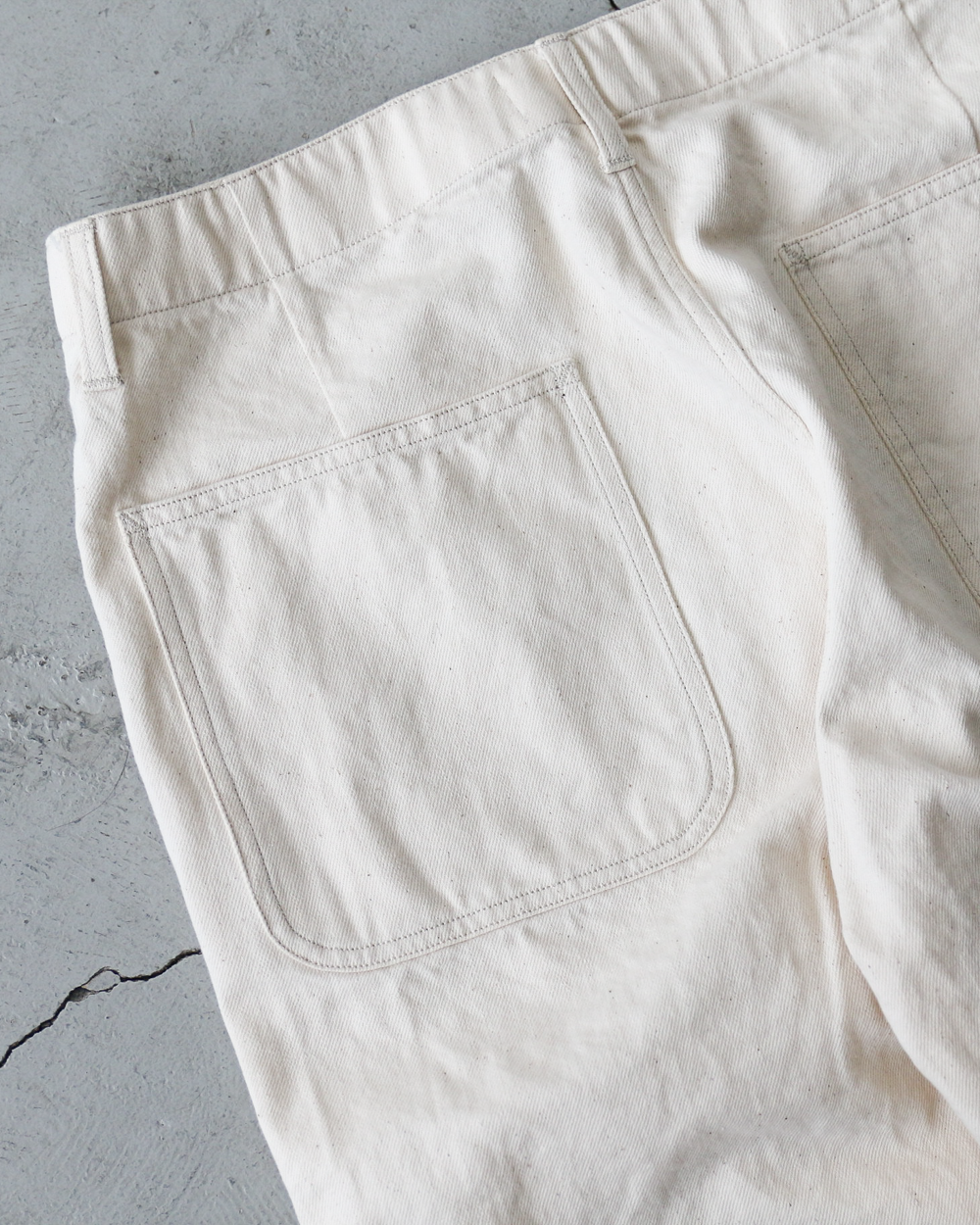 Mr.OLDMAN ミスターオールドマン OLDMAN DENIM FATIGUE PANTS Natural