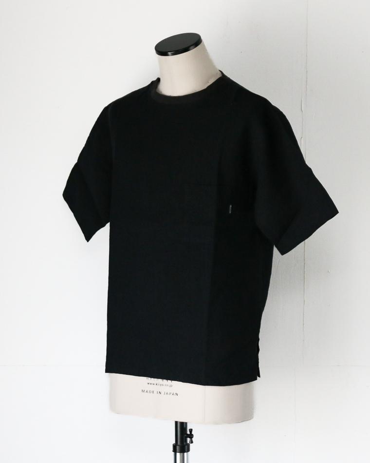 DELICIOUS LINEN Big T BLACK