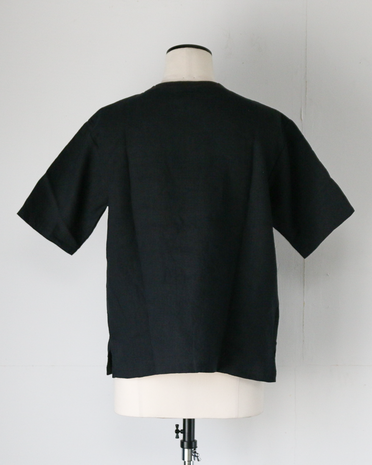 DELICIOUS LINEN Big T BLACK
