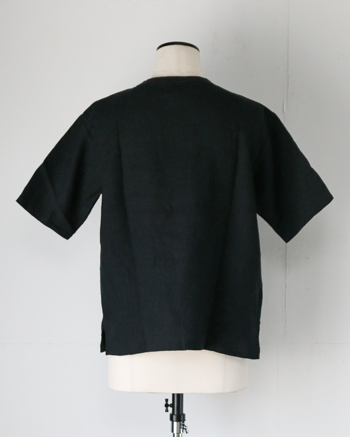 DELICIOUS LINEN Big T BLACK