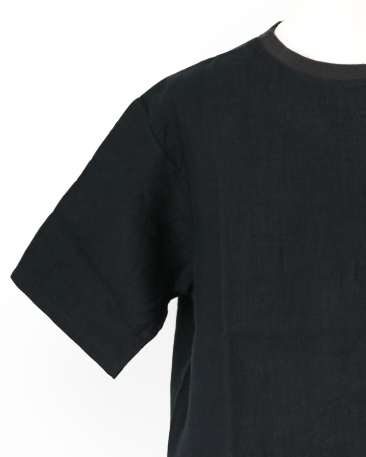 DELICIOUS LINEN Big T BLACK