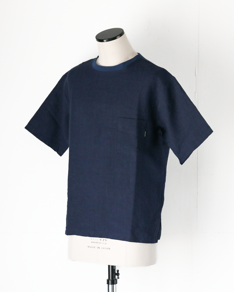 DELICIOUS LINEN Big T NAVY