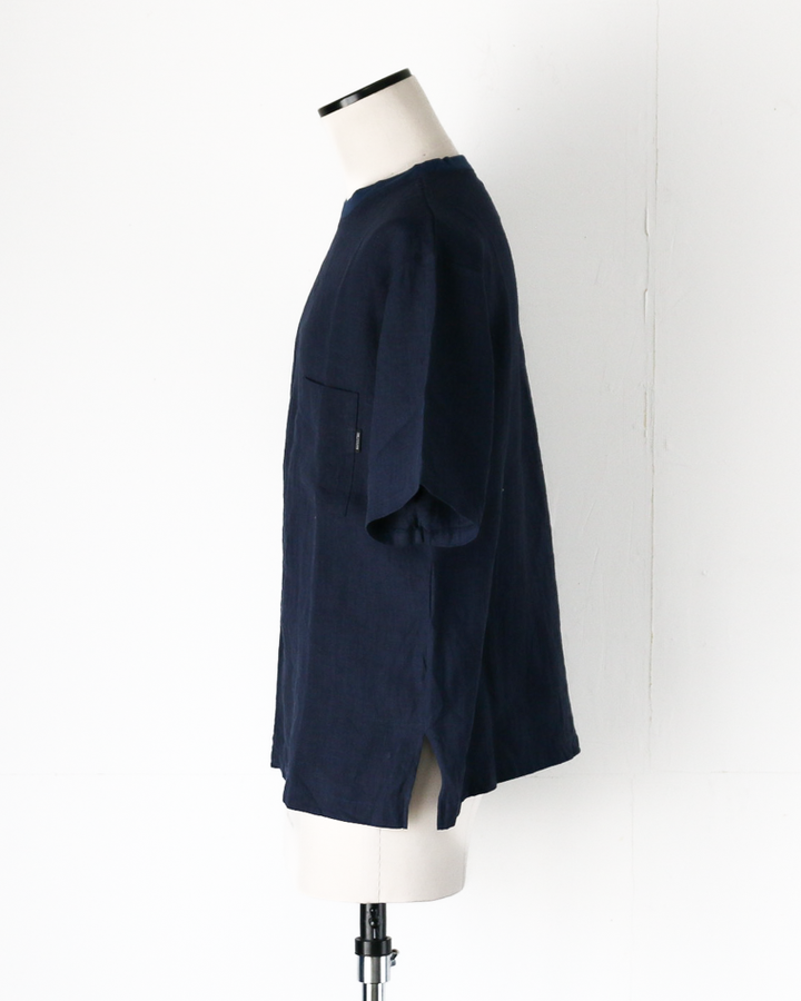 DELICIOUS LINEN Big T NAVY