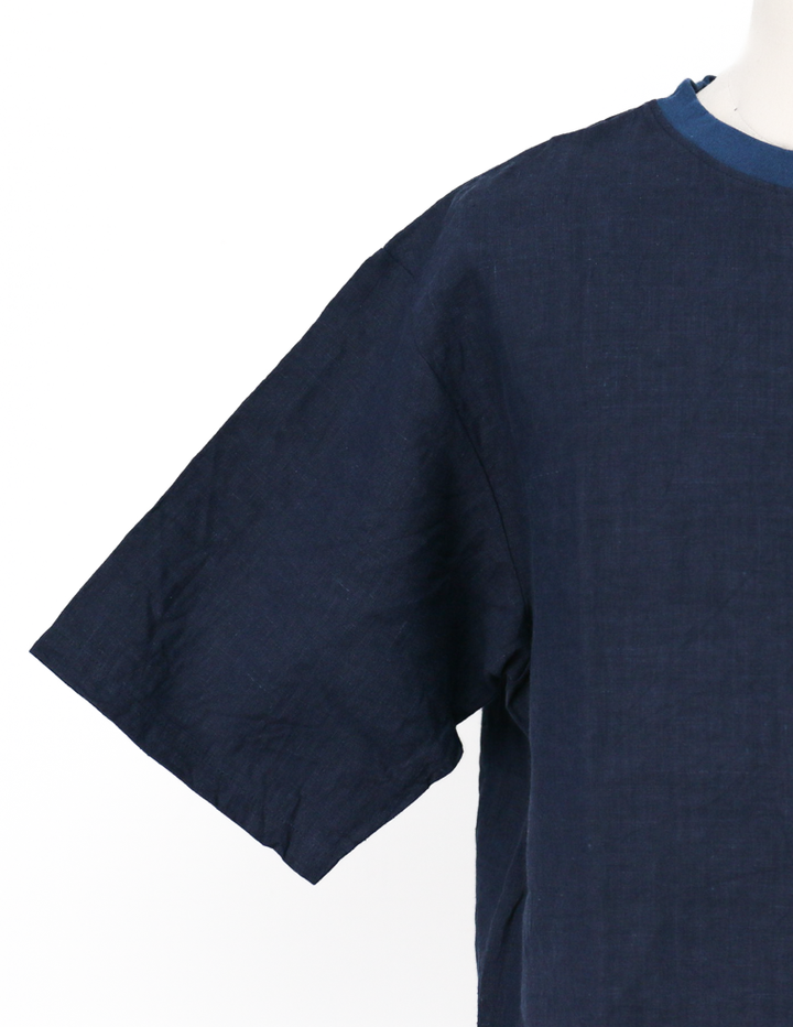 DELICIOUS LINEN Big T NAVY