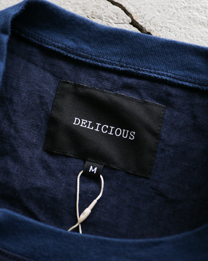 DELICIOUS LINEN Big T NAVY