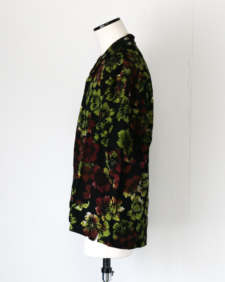 JAWANDI S/S Open Collar shirt Batik Flower