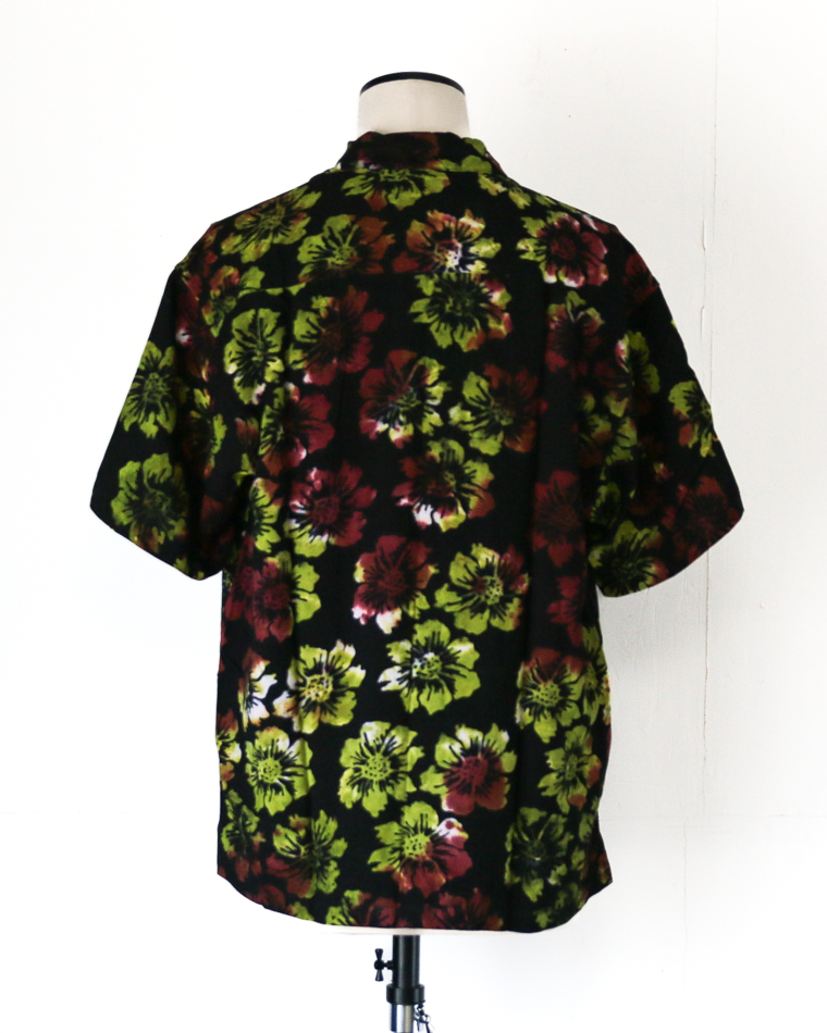 JAWANDI S/S Open Collar shirt Batik Flower