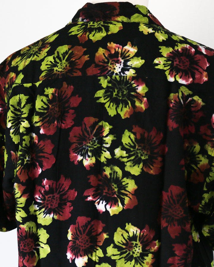 JAWANDI S/S Open Collar shirt Batik Flower