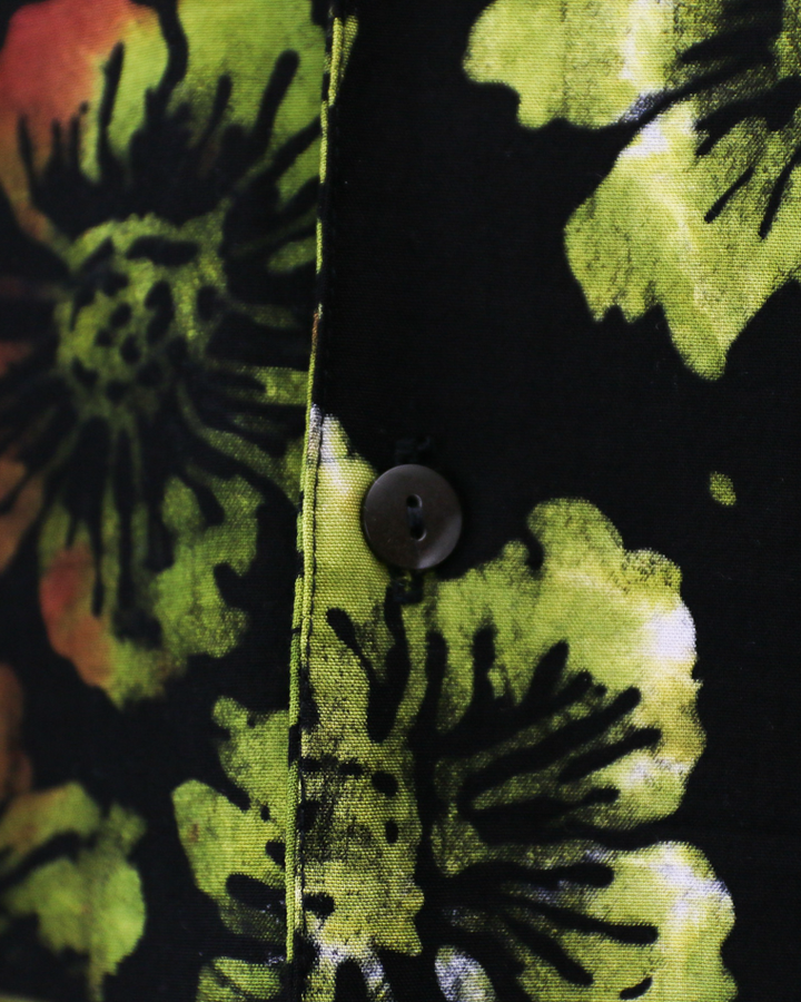 JAWANDI S/S Open Collar shirt Batik Flower
