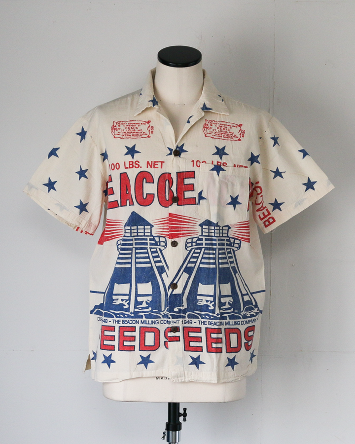 JUNK VINTAGE ジャンクヴィンテージ FLOWER SACK SHIRT