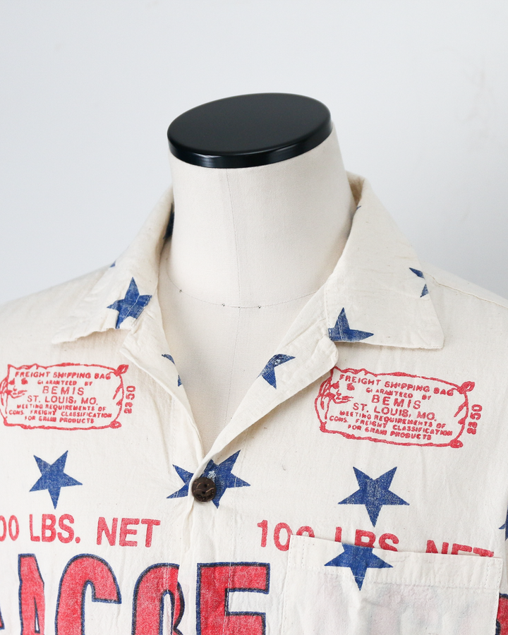 JUNK VINTAGE ジャンクヴィンテージ FLOWER SACK SHIRT