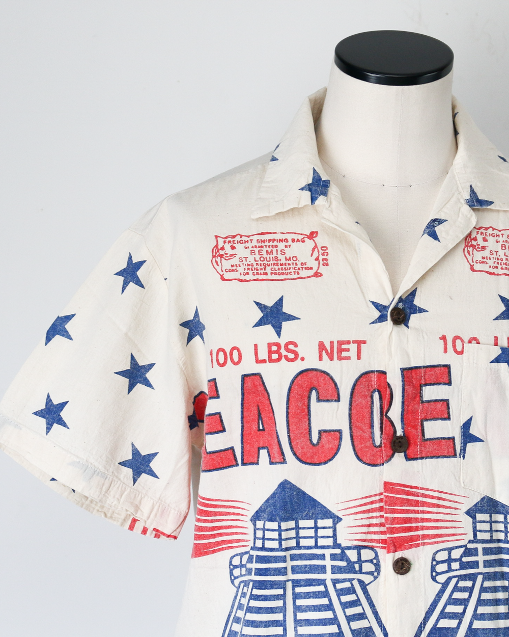 JUNK VINTAGE ジャンクヴィンテージ FLOWER SACK SHIRT