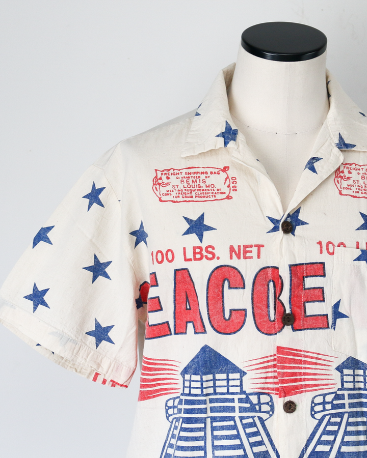 JUNK VINTAGE ジャンクヴィンテージ FLOWER SACK SHIRT