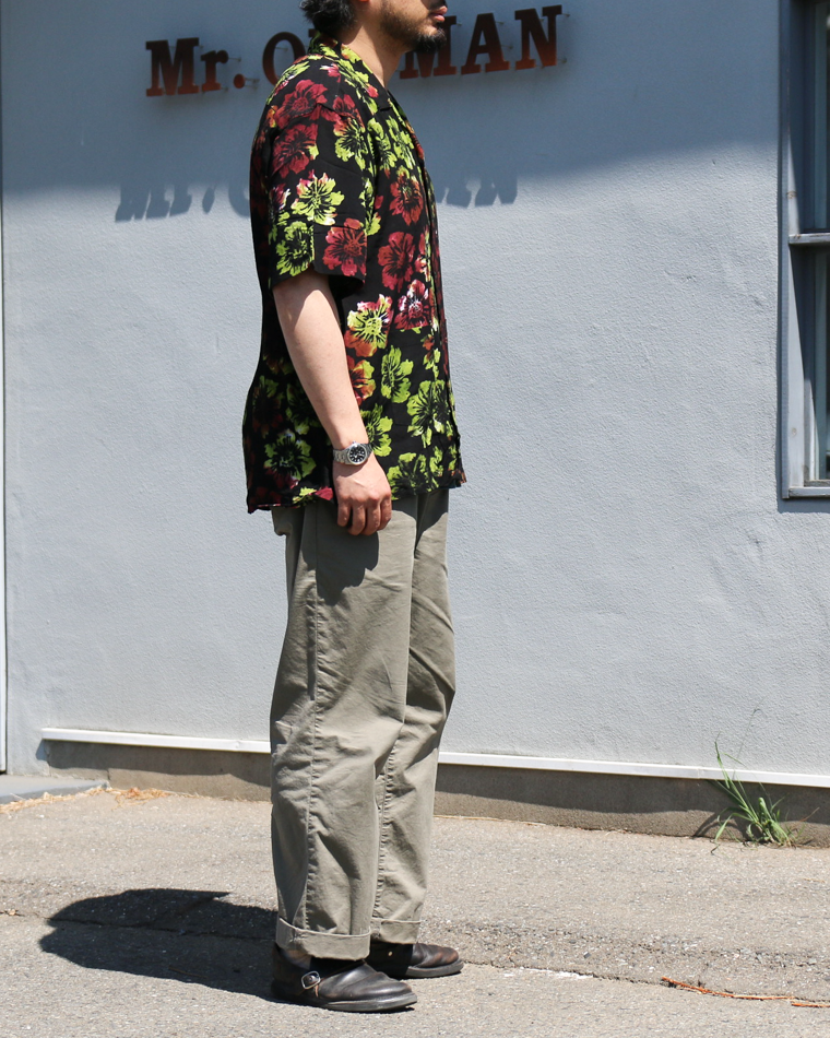 JAWANDI S/S Open Collar shirt Batik Flower