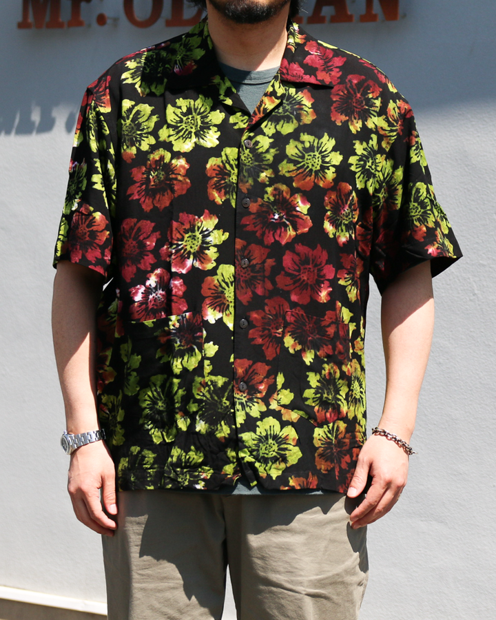 JAWANDI S/S Open Collar shirt Batik Flower
