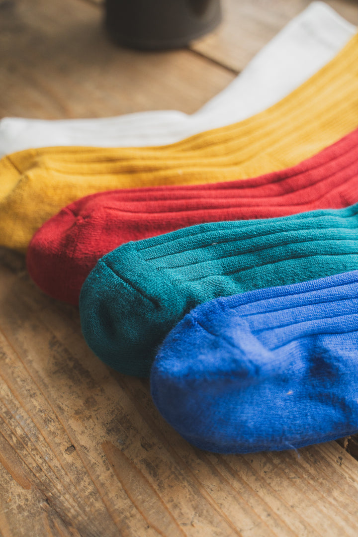 NAVY ROOTS ネイビールーツ Pile Color Rib Socks