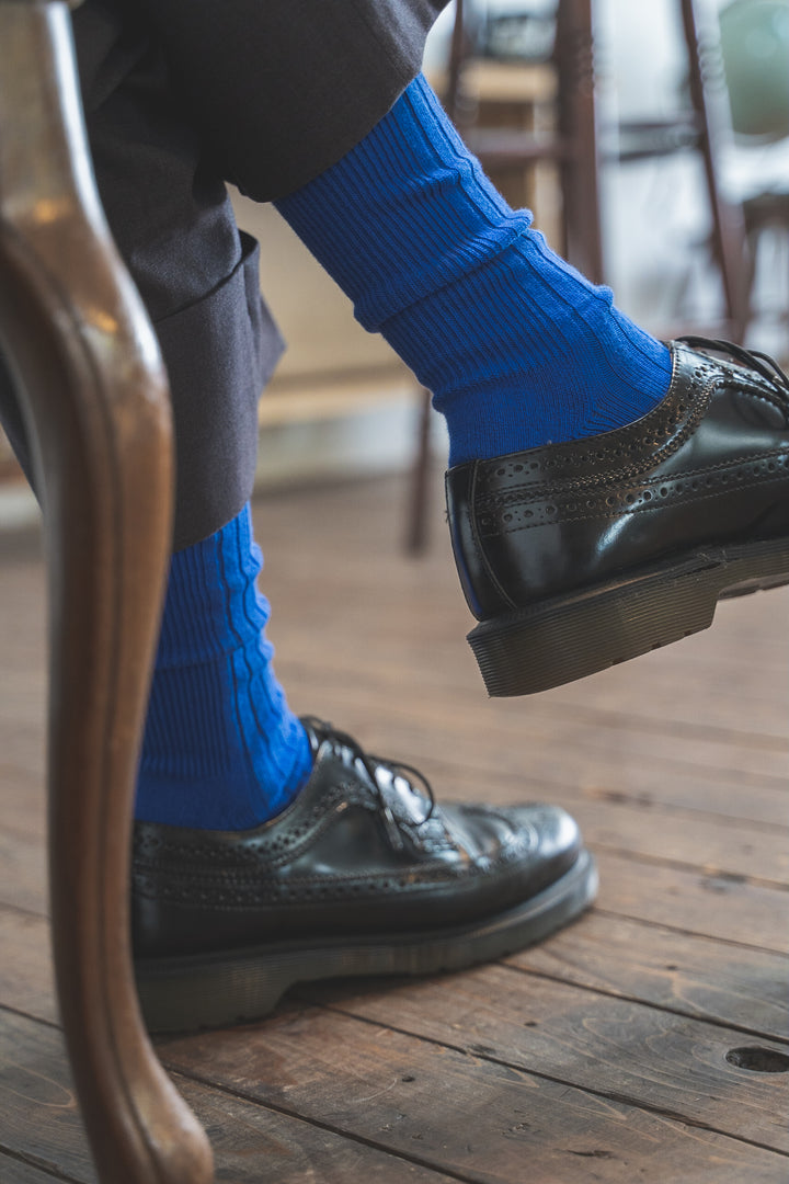 NAVY ROOTS ネイビールーツ Pile Color Rib Socks