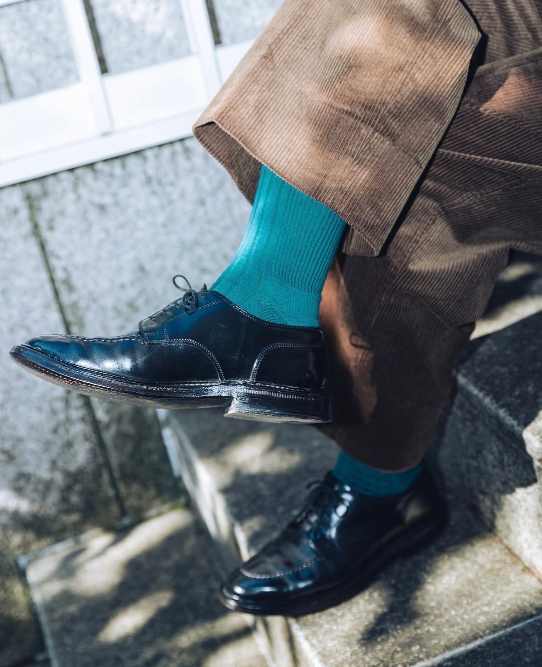 NAVY ROOTS ネイビールーツ Pile Color Rib Socks